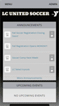 Mobile Screenshot of lcunitedsoccer.com